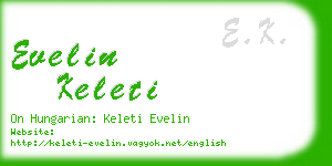 evelin keleti business card